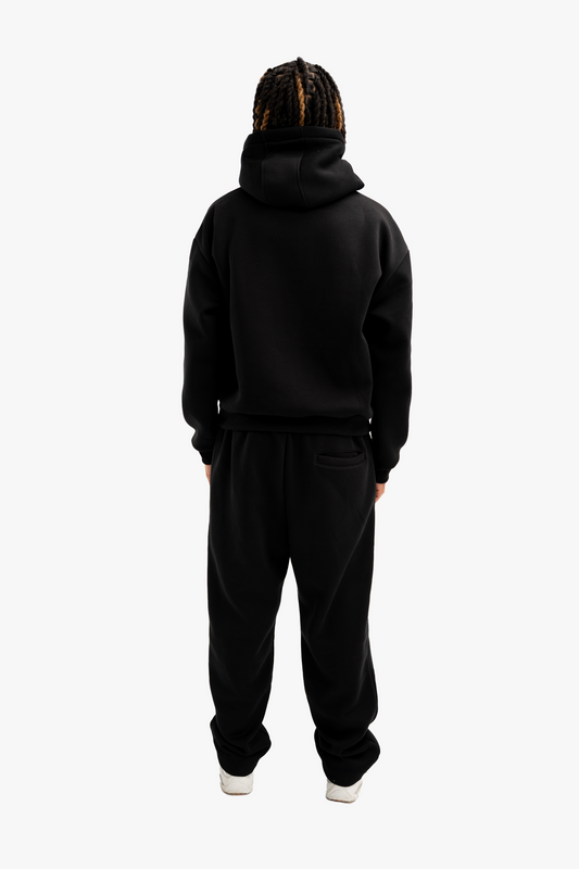 Sweat À Capuche Basique Noir