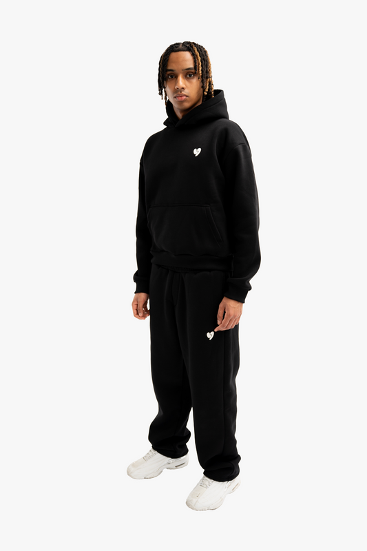 Sweat À Capuche Basique Noir