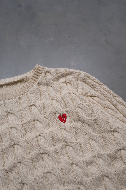 Pull Classique En Laine Bleu Marine
