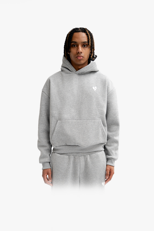Sweat À Capuche Basique Gris