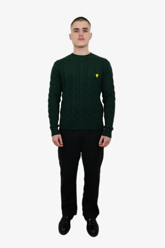 Pull Classique En Laine Vert Forêt