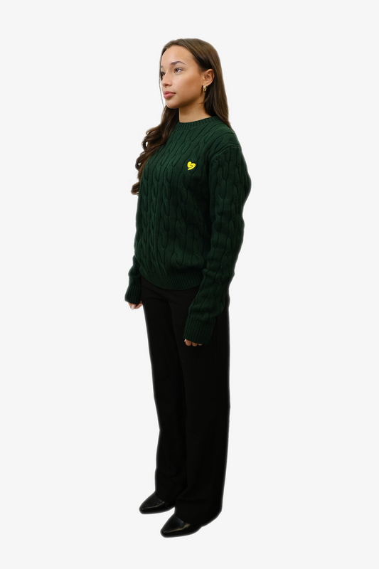 Pull Classique En Laine Vert Forêt