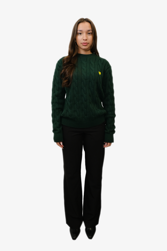 Pull Classique En Laine Vert Forêt