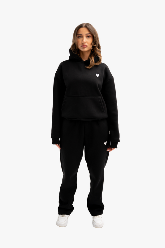 Sweat À Capuche Basique Noir