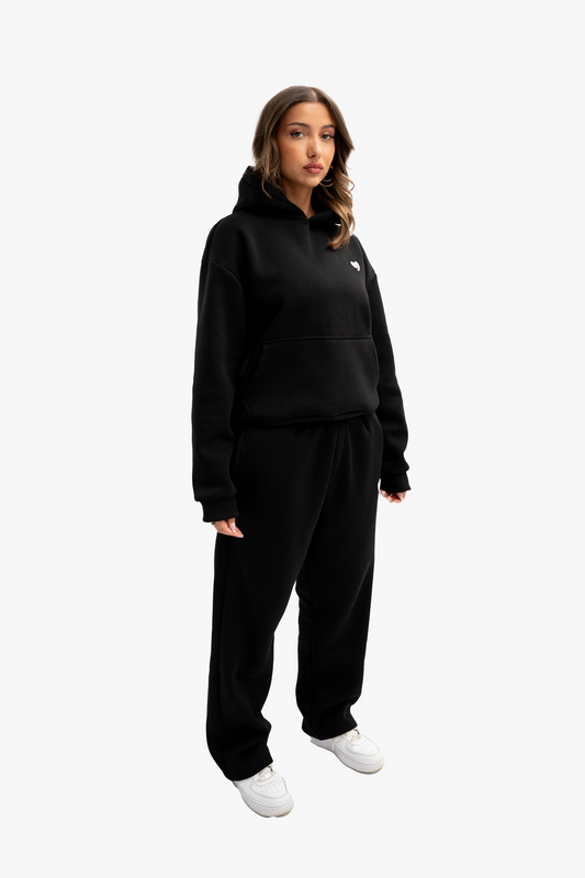 Sweat À Capuche Basique Noir