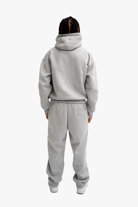 Sweat À Capuche Basique Gris