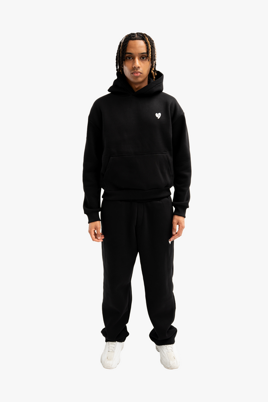 Sweat À Capuche Basique Noir